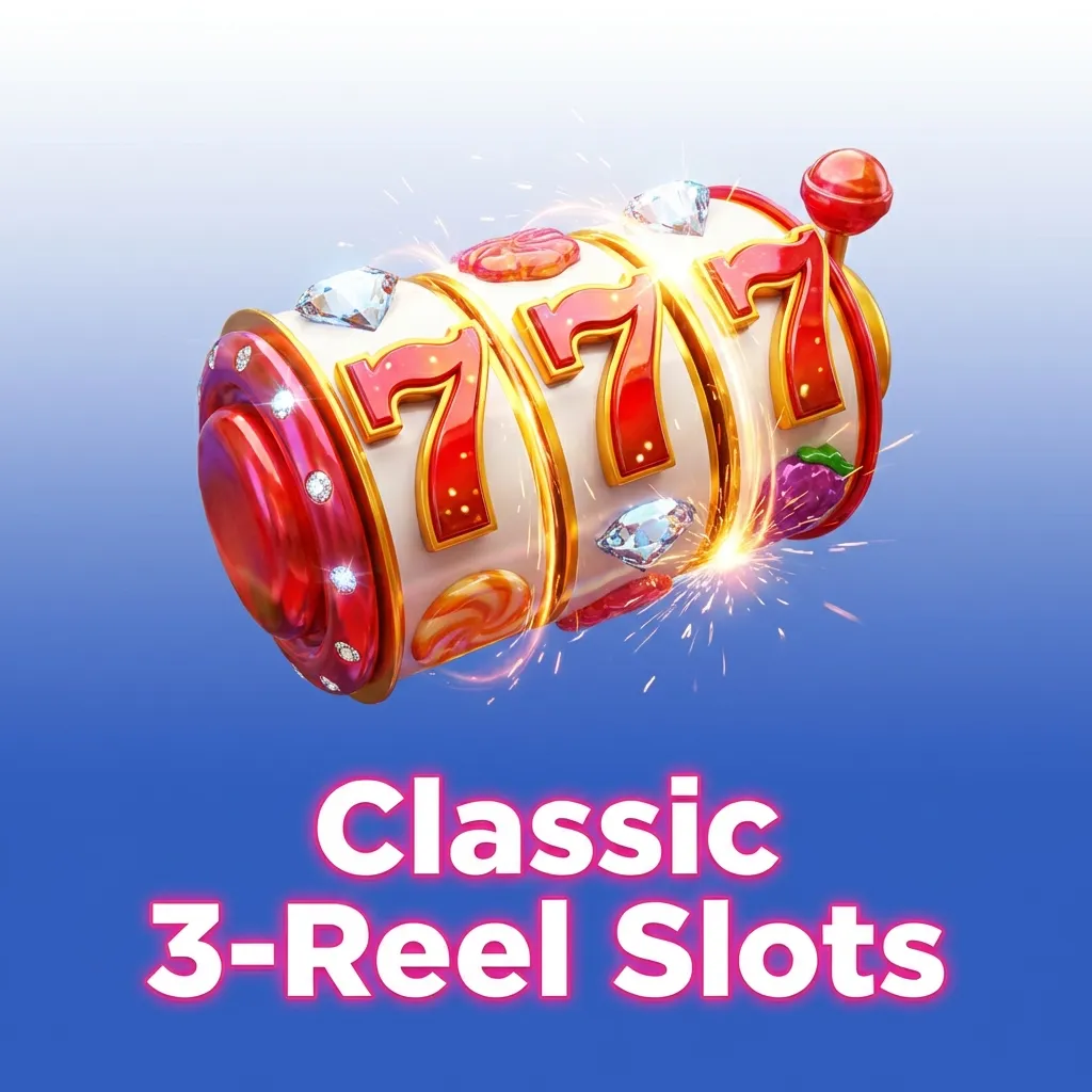 Classic 3-reel slot machines featuring cherries, sevens, and simple paylines like Fire Joker and Mega Joker games.