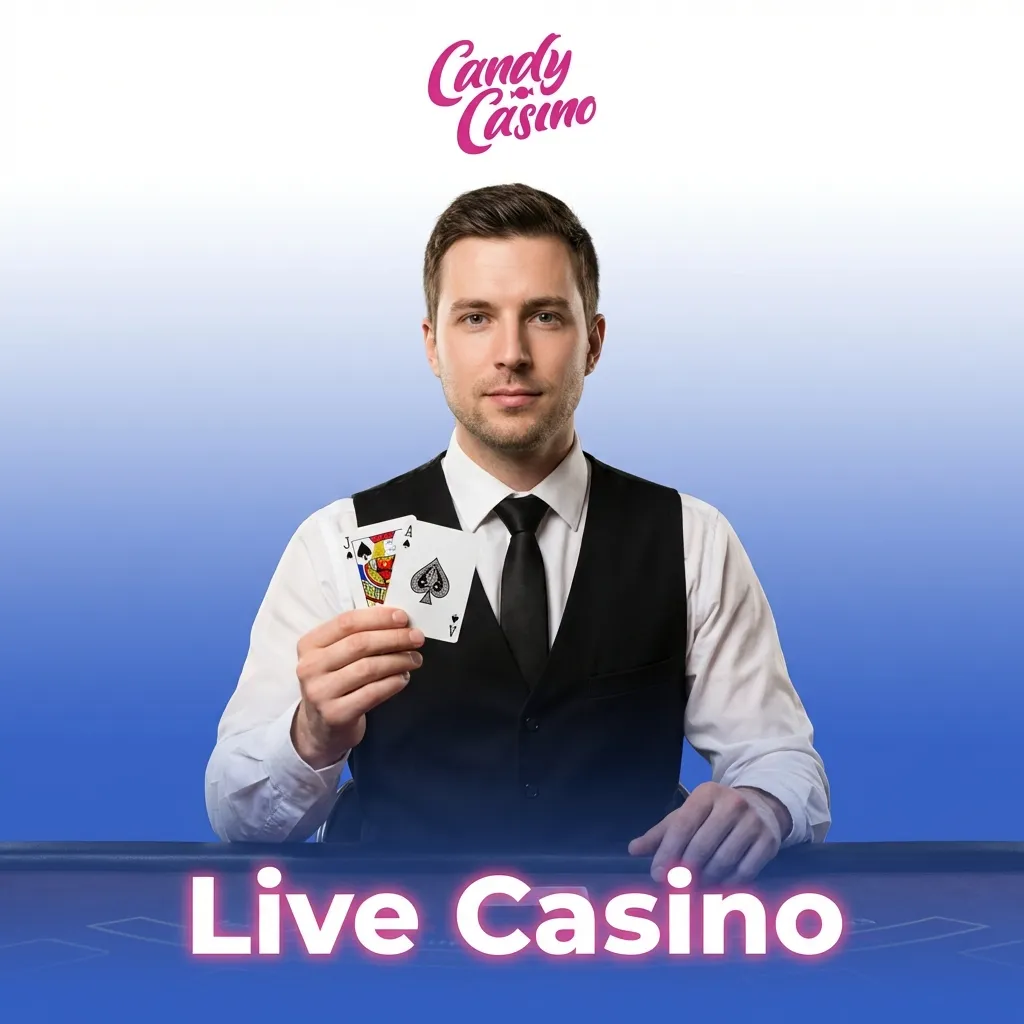 Professional live casino dealer at gaming table streaming HD game with players chatting in real-time