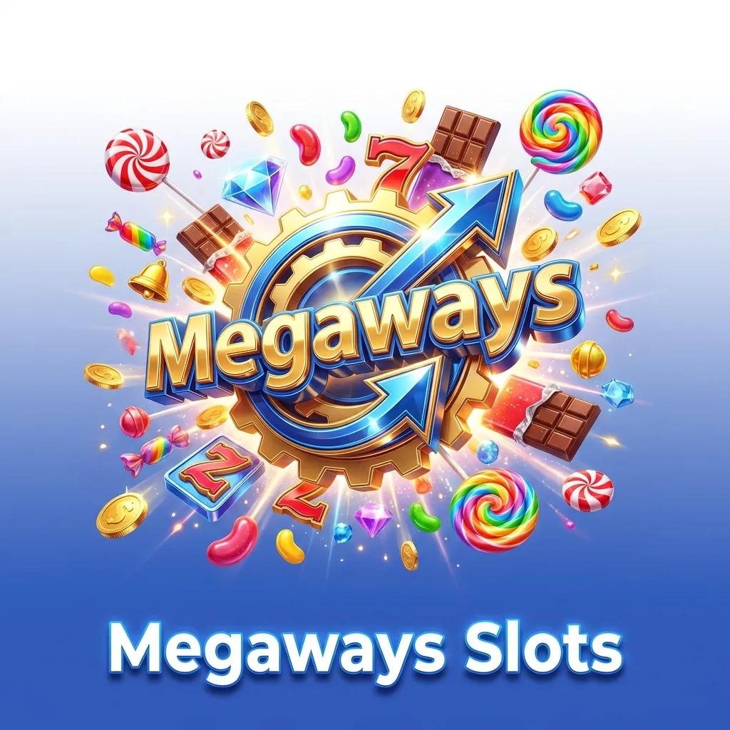 Megaways slots interface showing dynamic reels with cascading symbols and multiple win ways up to 117,649 combinations