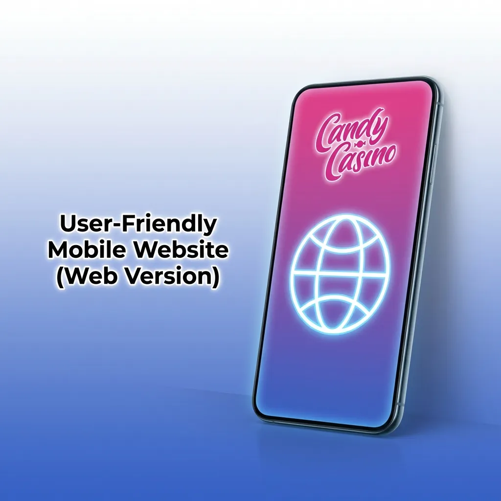 Mobile casino website interface displaying games and features accessible through any browser without download
