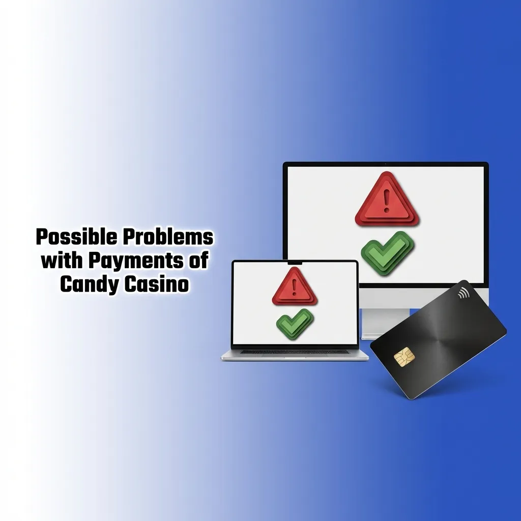 Candy Casino payment troubleshooting guide showing common deposit and withdrawal issues with solutions for Canadian players