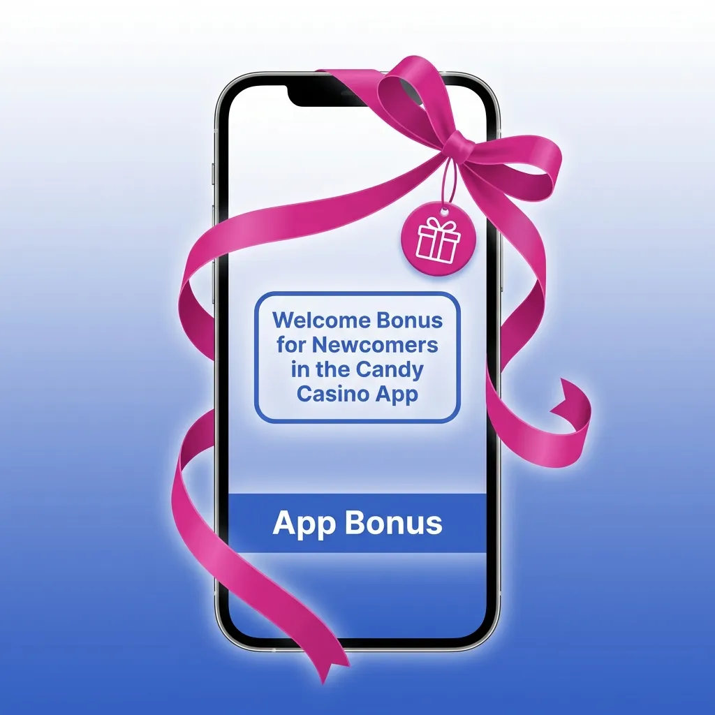 Candy Casino app welcome screen showing Sports and Casino bonus options with 100% match up to CA$500 for new players