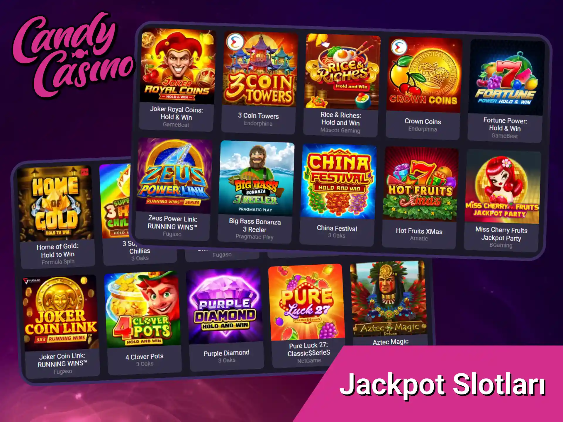 Büyük ödüllü Candy Casino jackpot slotları üzerinde şansını şimdi dene.