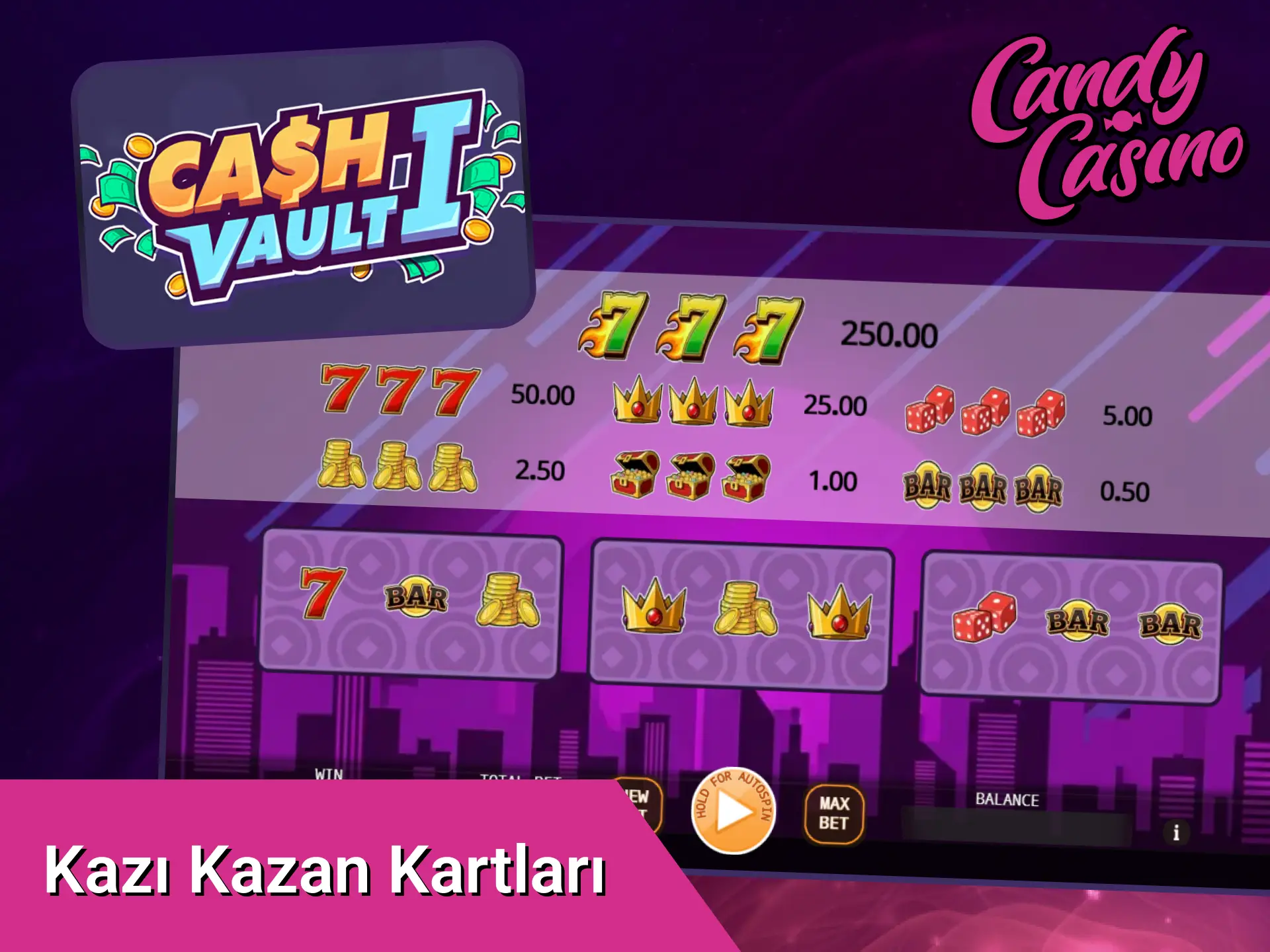 Eğlenceli Candy Casino kazı kazan kartları ile anında ödülleri keşfet.