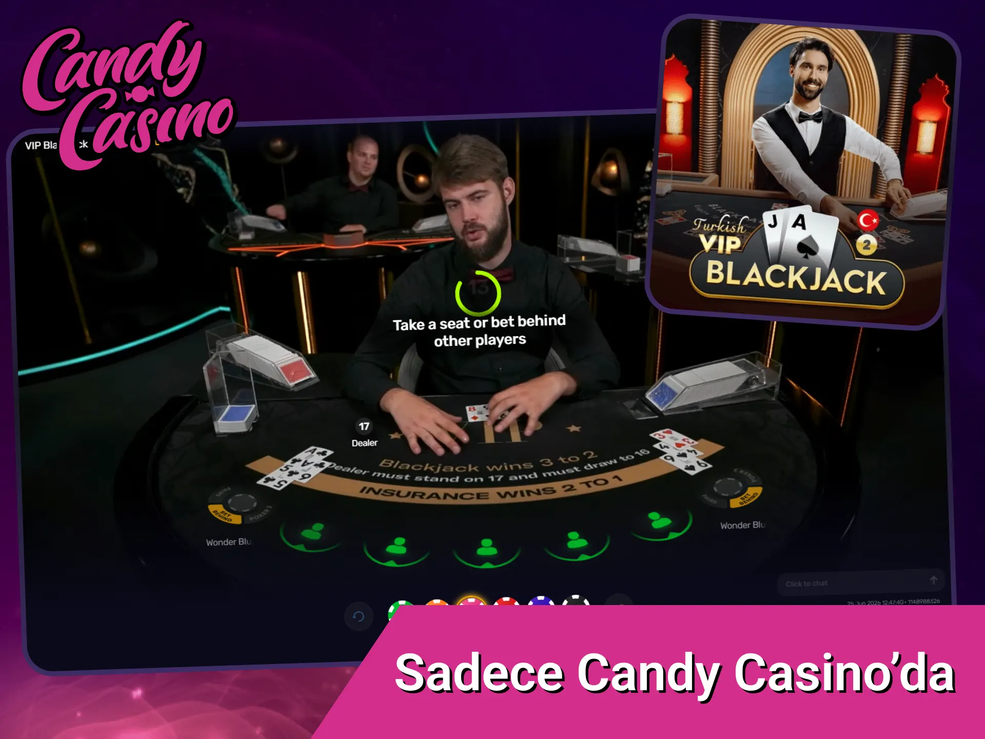 Candy Casino'daki özel oyunlardan yararlanın.