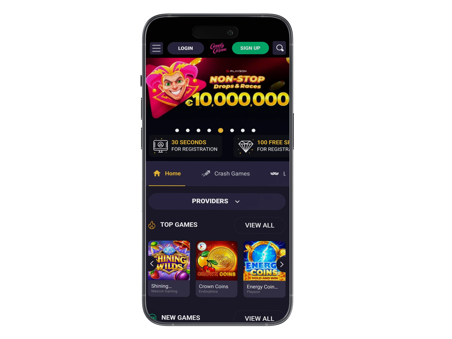 Get Candy Casino app on your Apple device in no time.