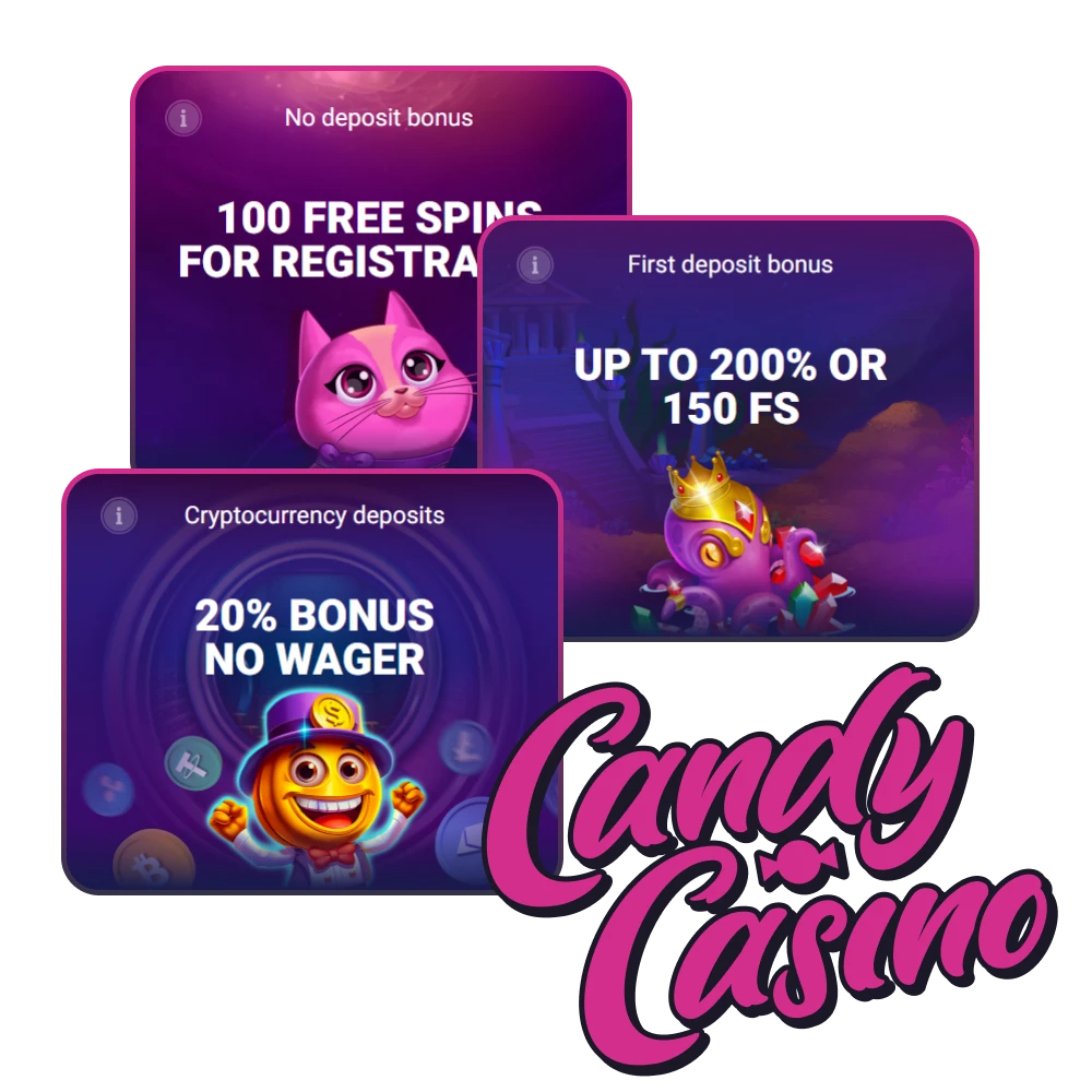 Claim exclusive bonuses and promotions at Candy Casino Canada to boost your balance.