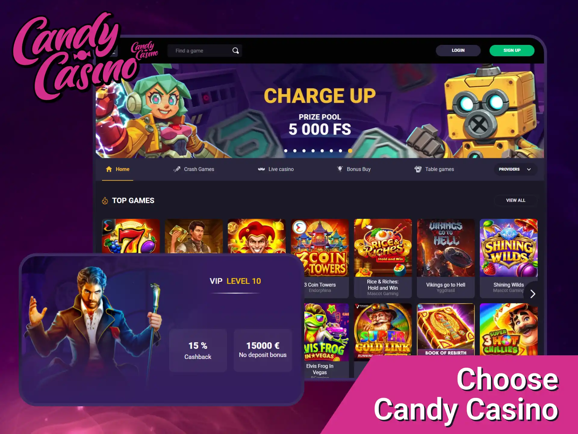 Explore why players from Canada choose Candy Casino for online casino games.