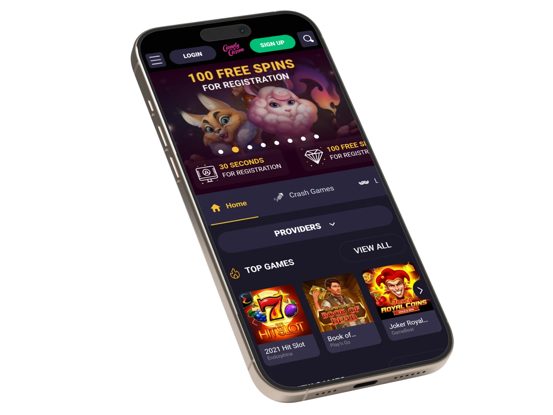 Get the Candy Casino app for iOS to enjoy smooth gameplay anywhere.
